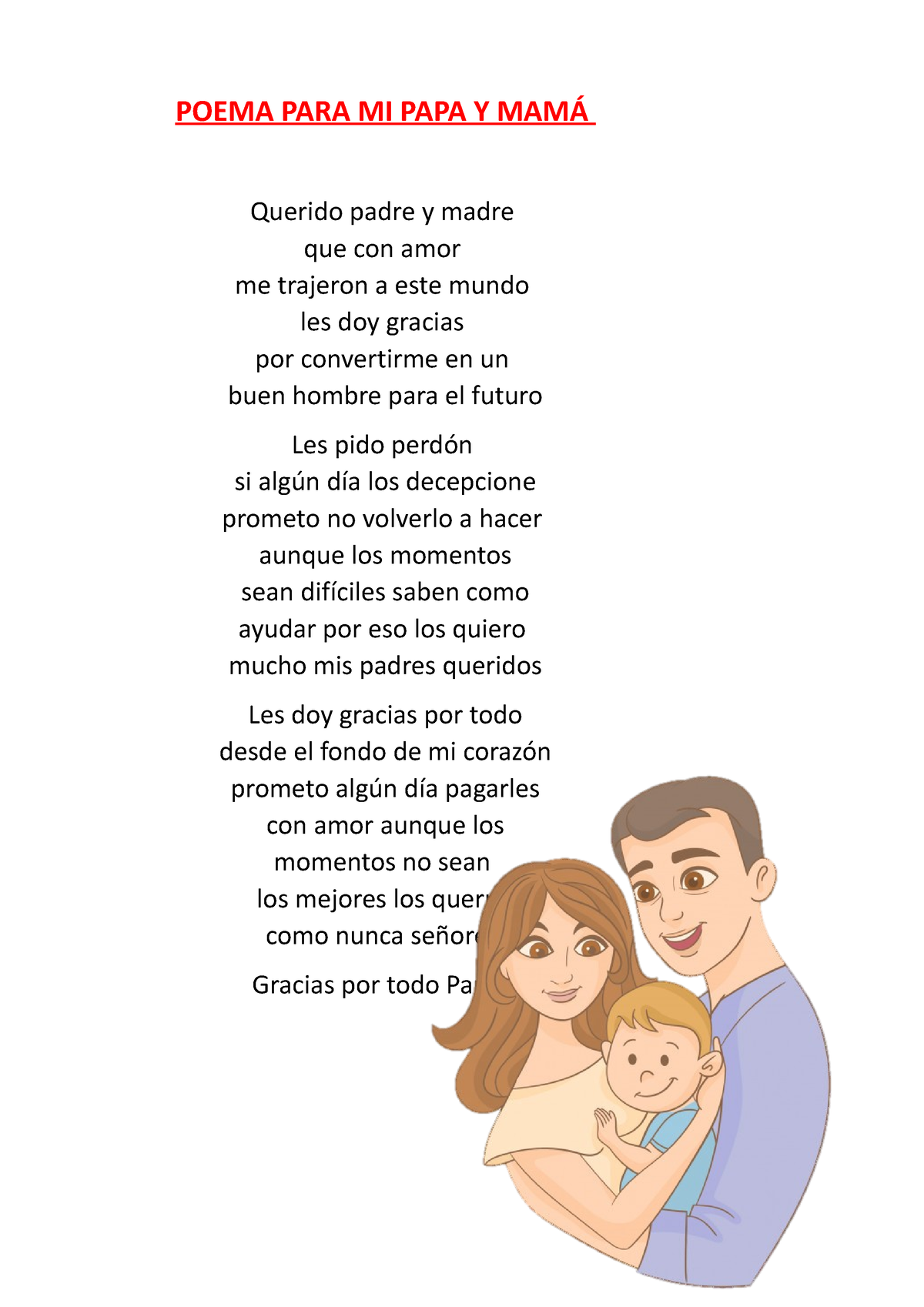 mi papa poema