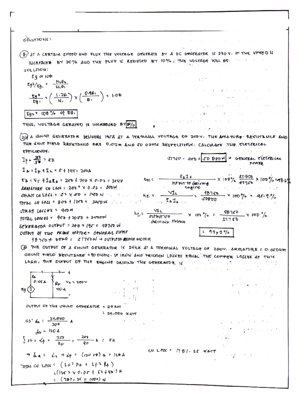 AC DC Midterm Exam - AC DC Machinery - r . (D Jr h Gt:1tTii1i-l '° Al ...