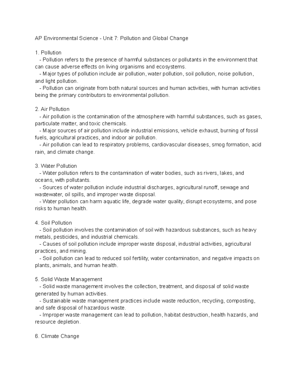 APES 7 - Brief Overview Of Topics Covered In AP Environmental Science ...