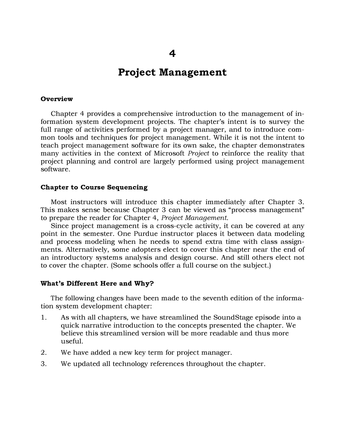 Chapter 04 Study Unit 4 - 4 Project Management Overview Chapter 4 ...