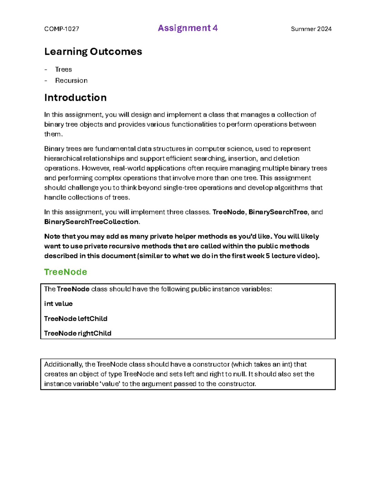 1027 A4 asiignment 4 very good for practice Learning