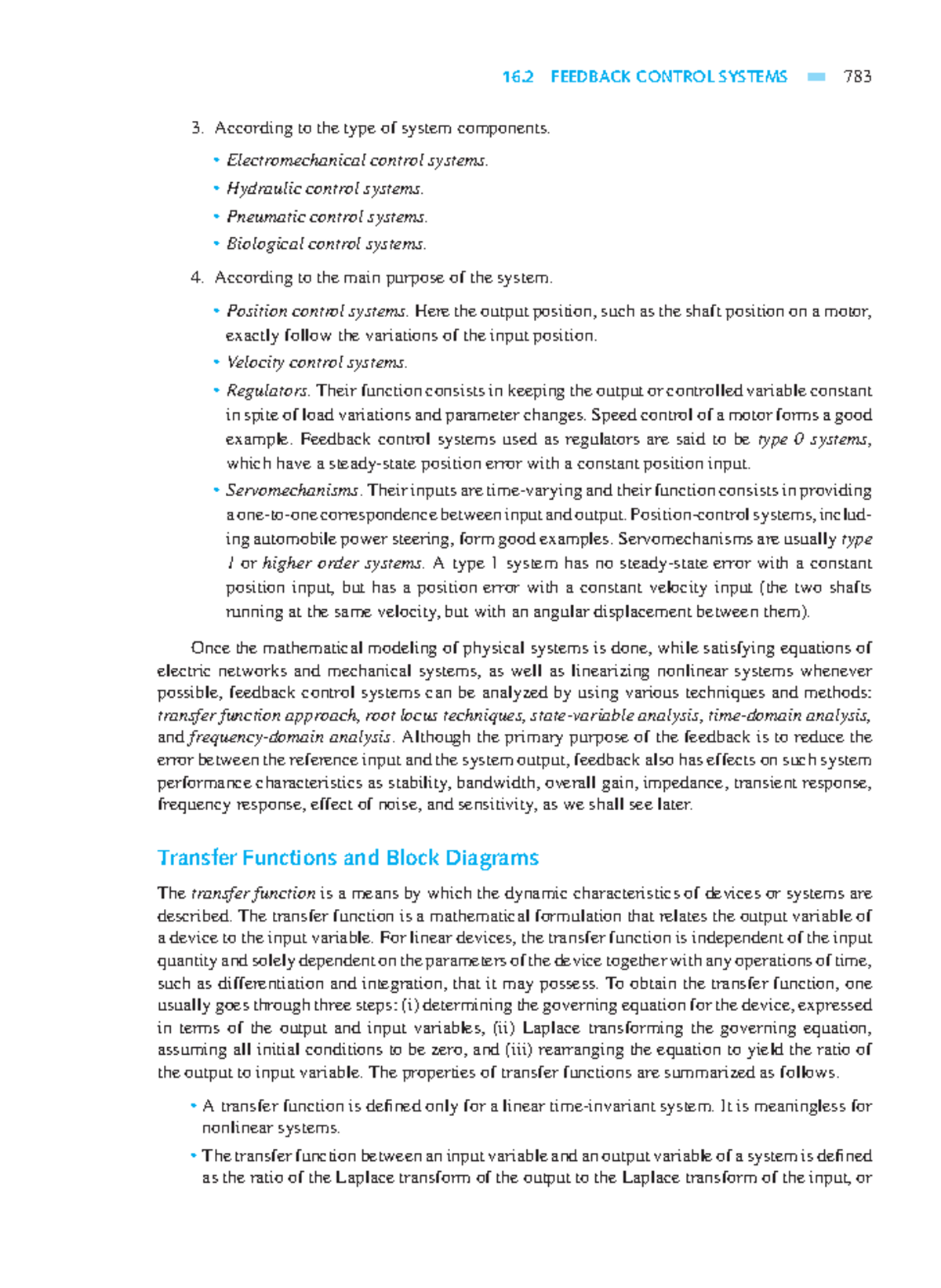 Electrical IMP Notes-79 - 16 FEEDBACK CONTROL SYSTEMS 783 According to ...