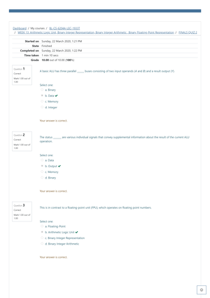 Midterm QUIZ 2 Attempt Review - Dashboard / My Courses / BL-CS-6204A ...