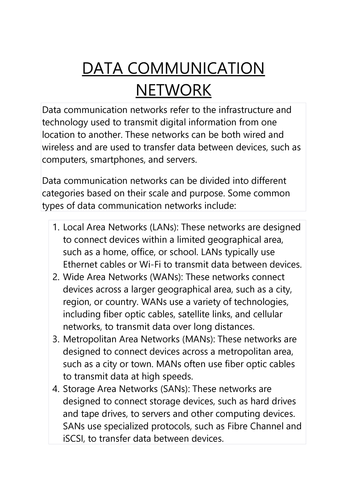 data communication research paper