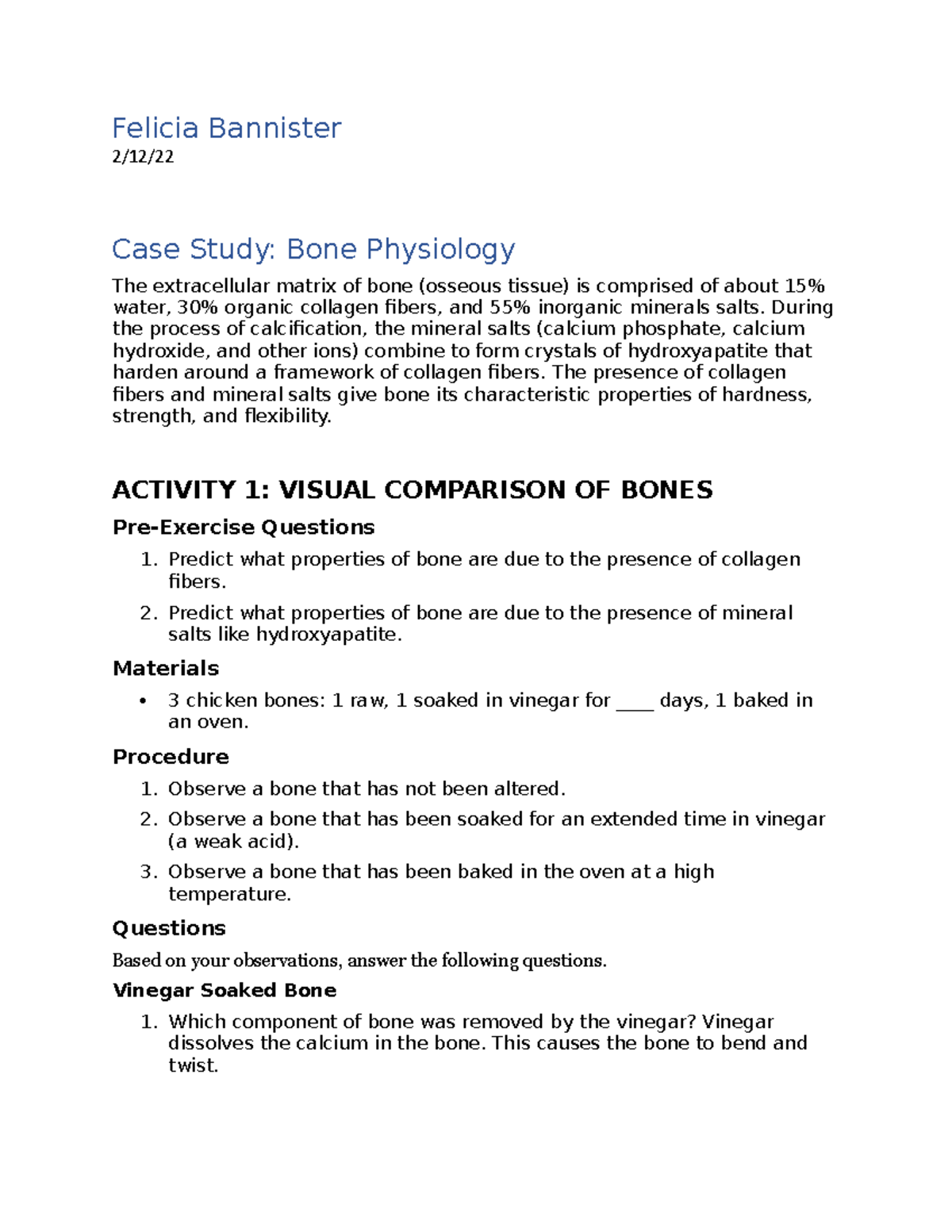 week 6 case study bone