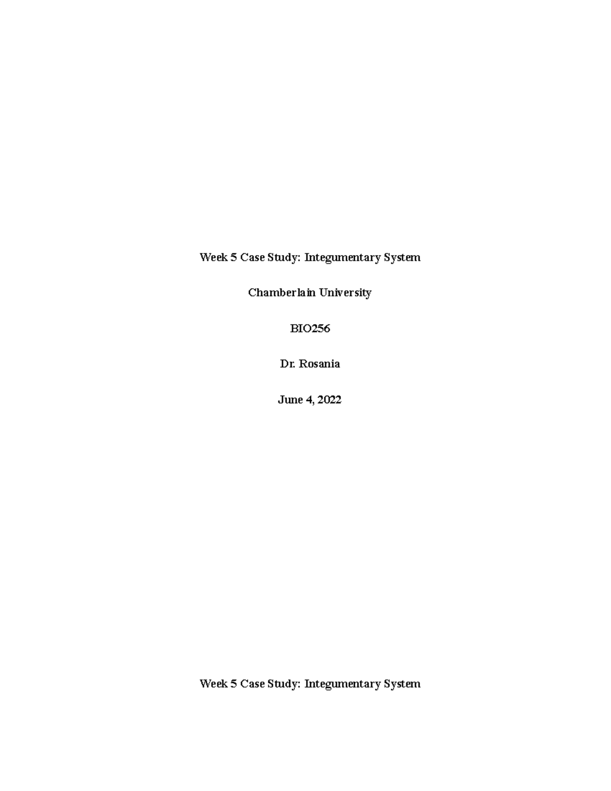 week 5 case study integumentary system