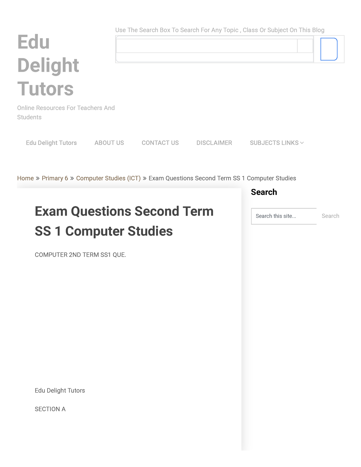 exam-questions-second-term-ss-1-computer-studies-edu-delight-tutors-ss