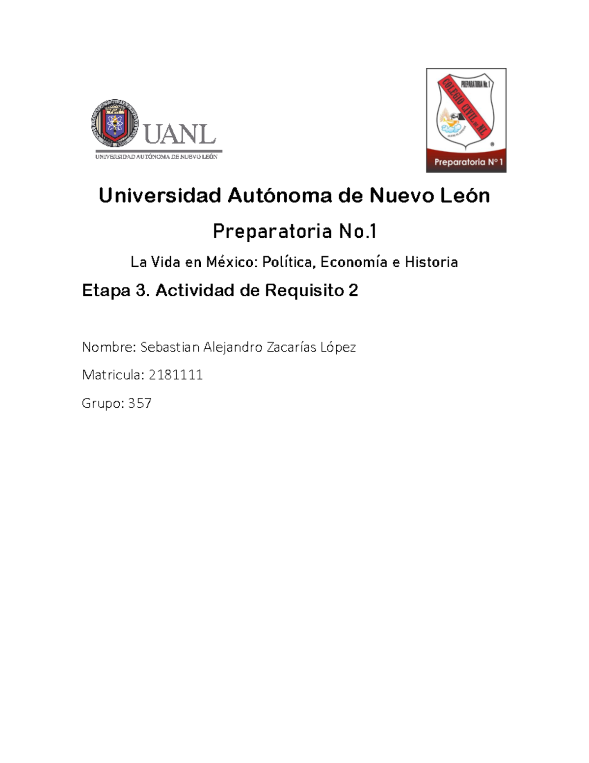 SAZL AR2 Etapa 3 LVM - Actividad de Requisito 2 - Universidad Autónoma ...