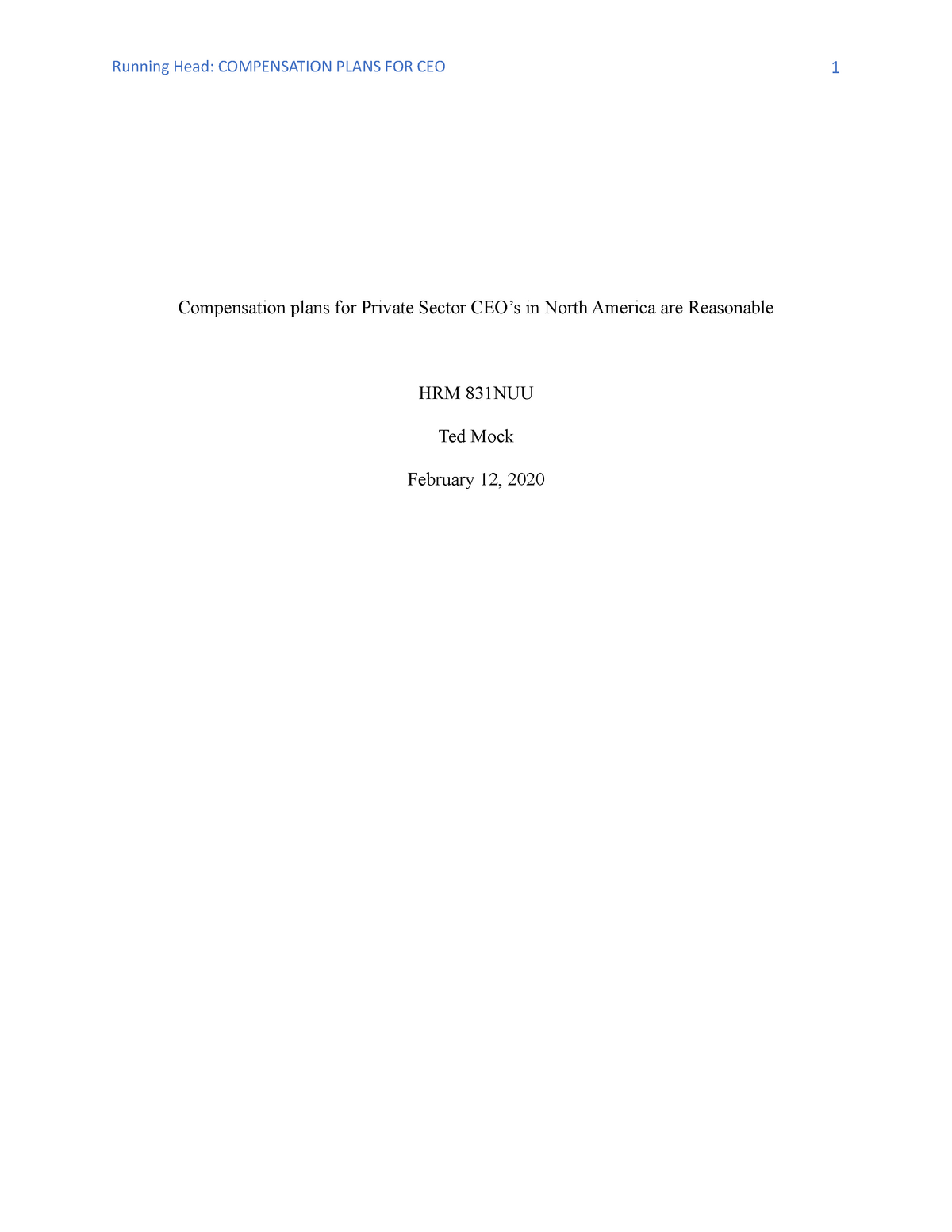 Compensation Plans For Private Sector CEO S In North America Are   Thumb 1200 1553 