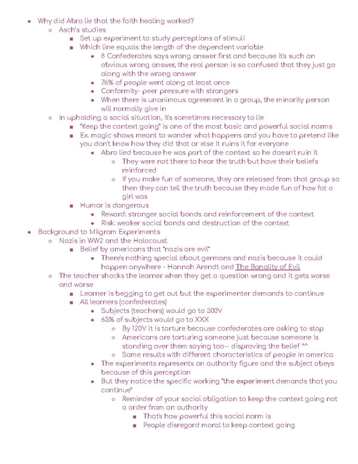 Module 2 Loftus and additional studies/ cases/ experiments Why did