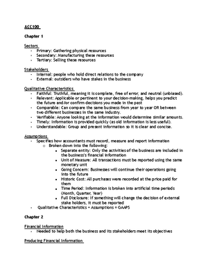 Accounting Reflection Paper - Accounting Reflection Report From the ...