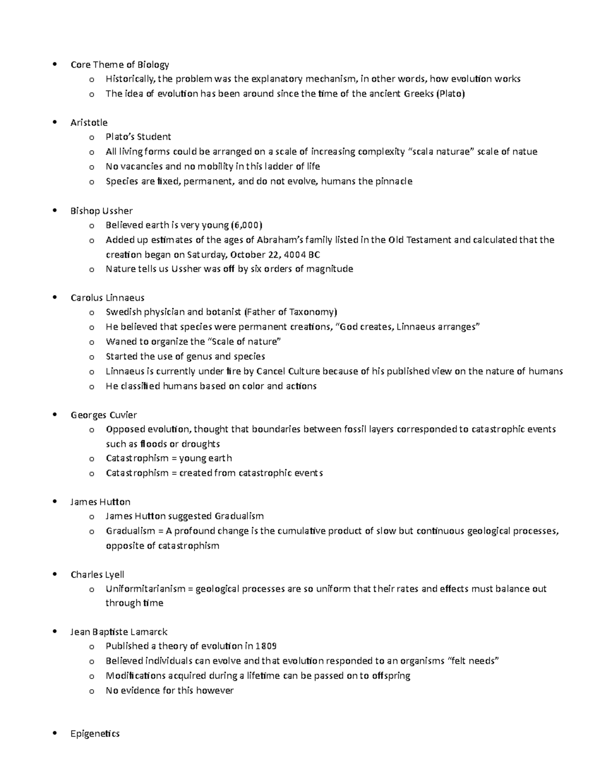 Evolution - Lecture 5 - Coursework was in Spring 2023 - Core Theme of ...