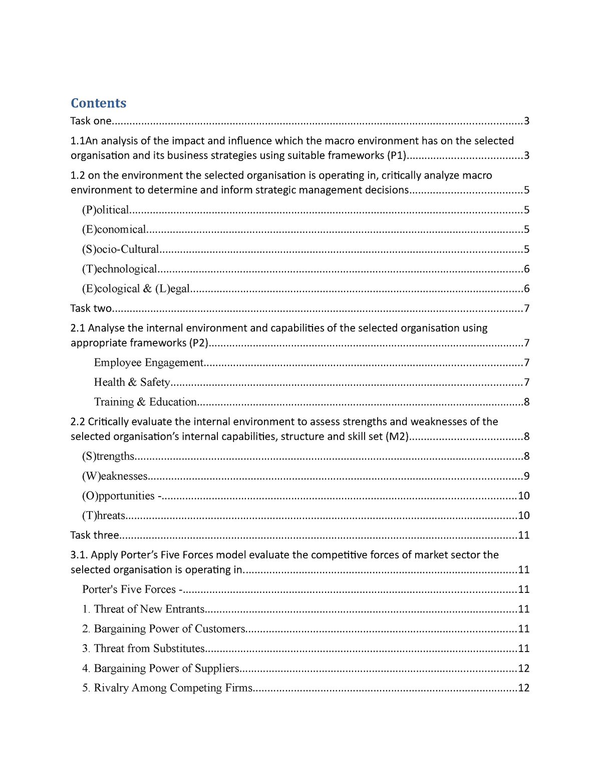 hnd business assignment