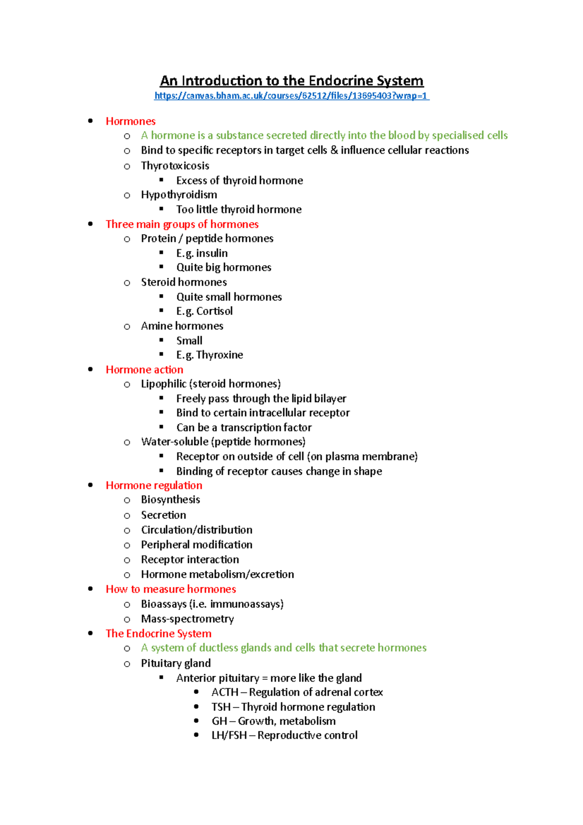 An Introduction to the Endocrine System - bham.ac/courses/62512/files ...