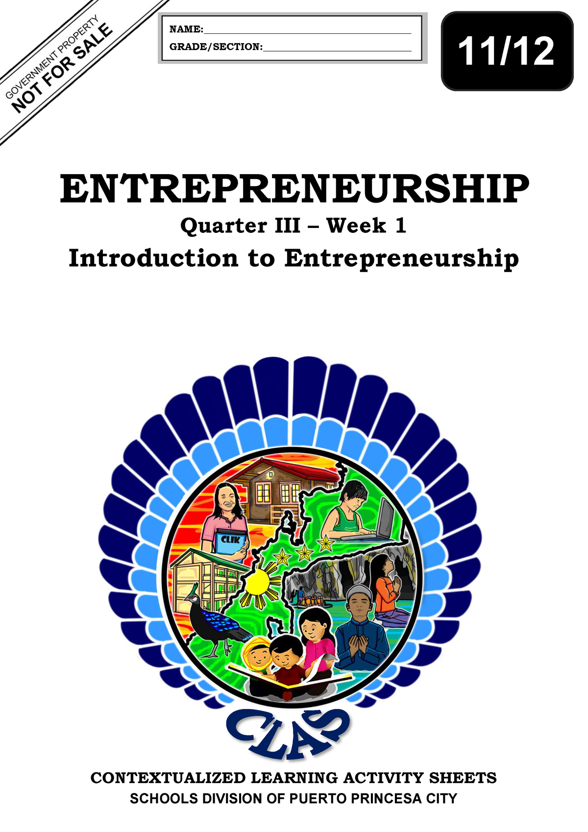 Applied 11 12 Entrepreneurship q3 CLAS1-Introduction-to ...