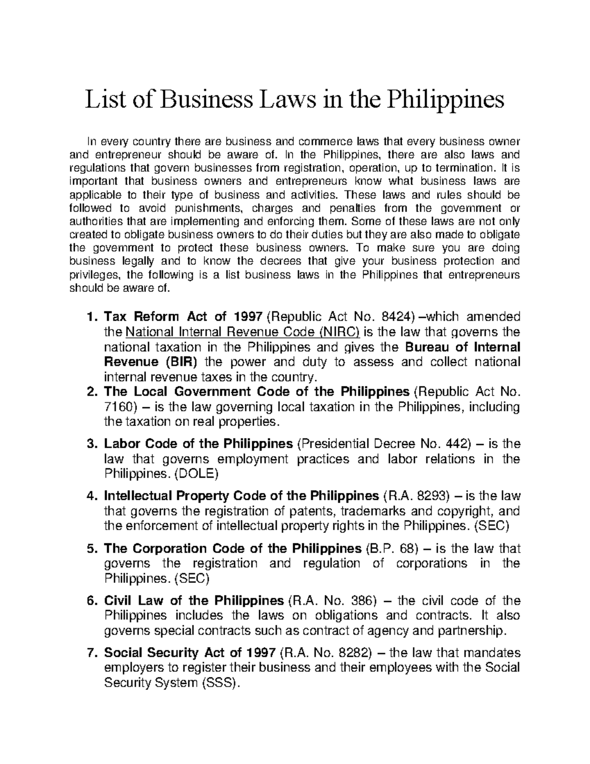 Common Law Philippines Meaning