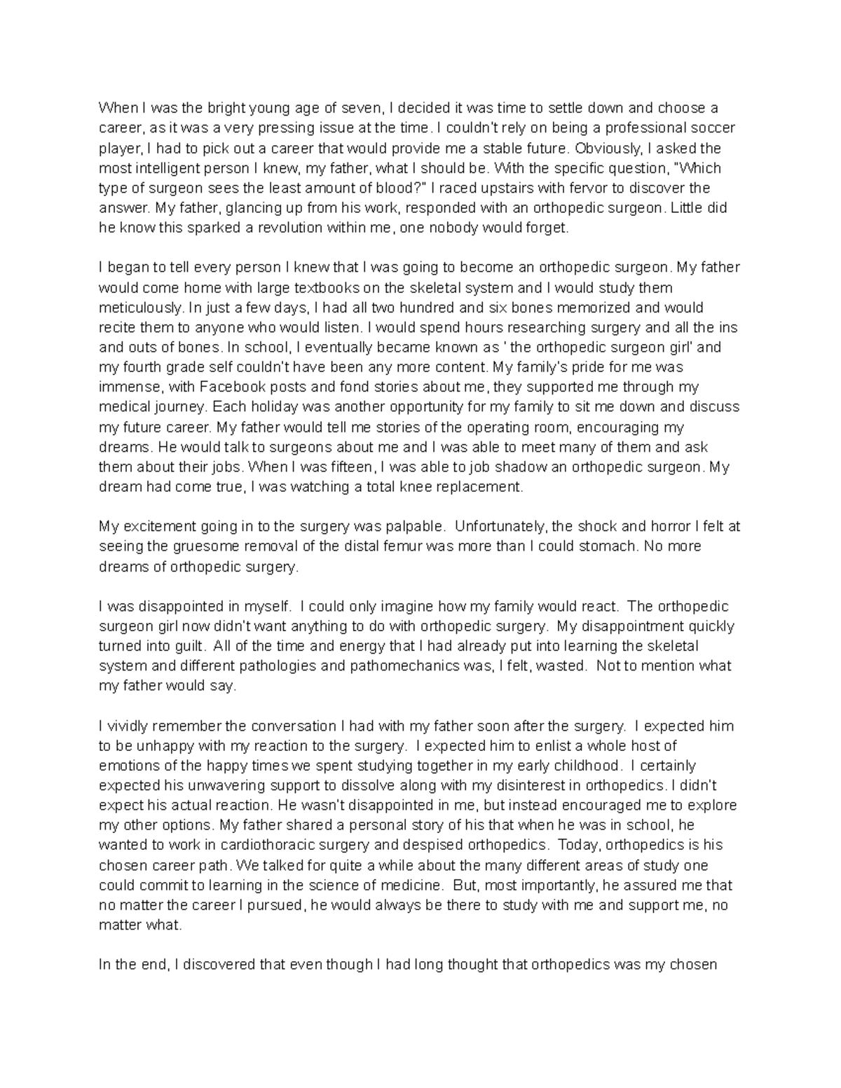 Discovery Essay finding yourself When I was the bright young age of seven, I decided it was