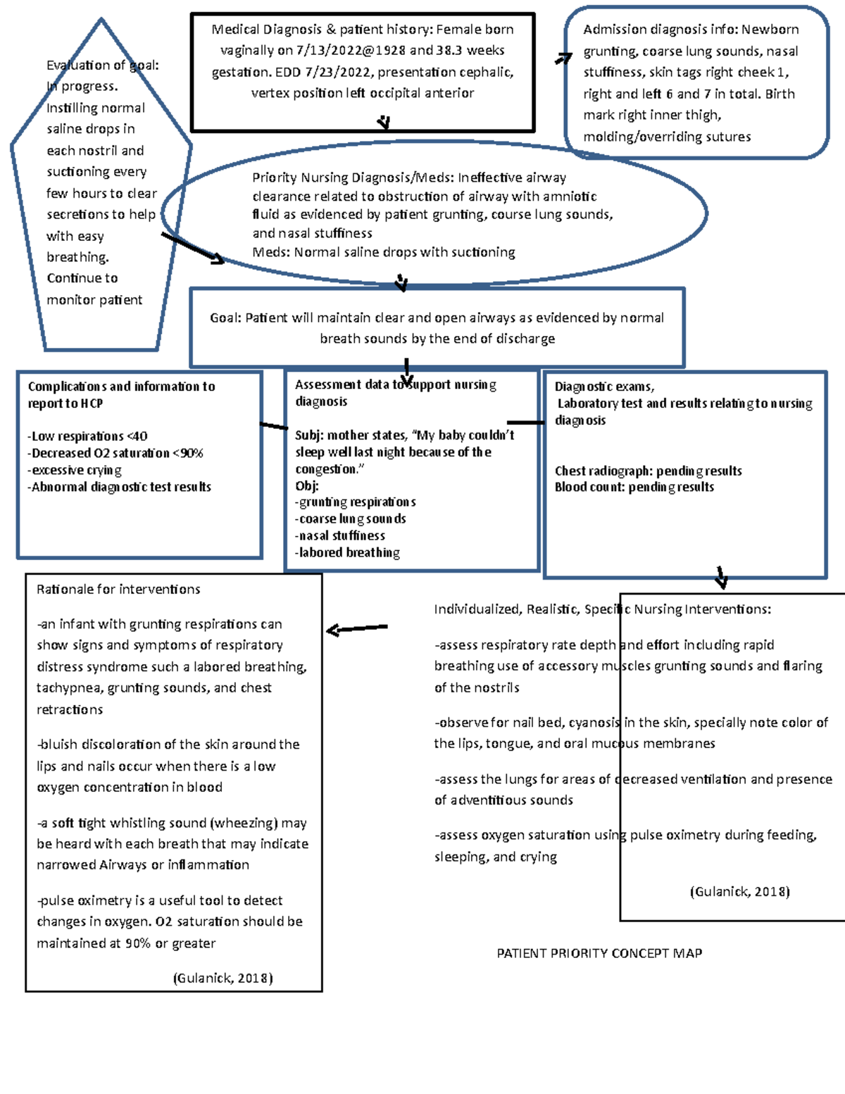 Weekly priority care plan concept map - PATIENT PRIORITY CONCEPT MAP ...