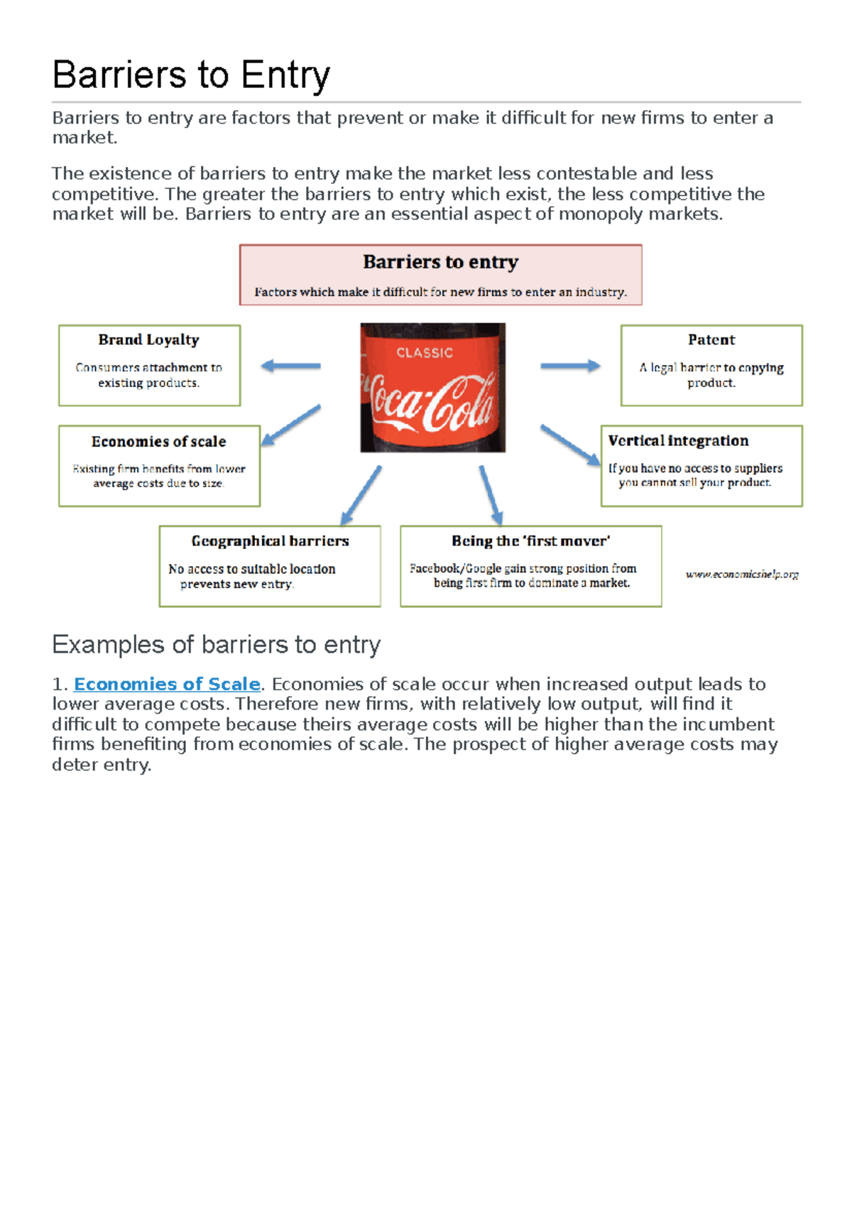 What Are Strategic Barriers To Entry