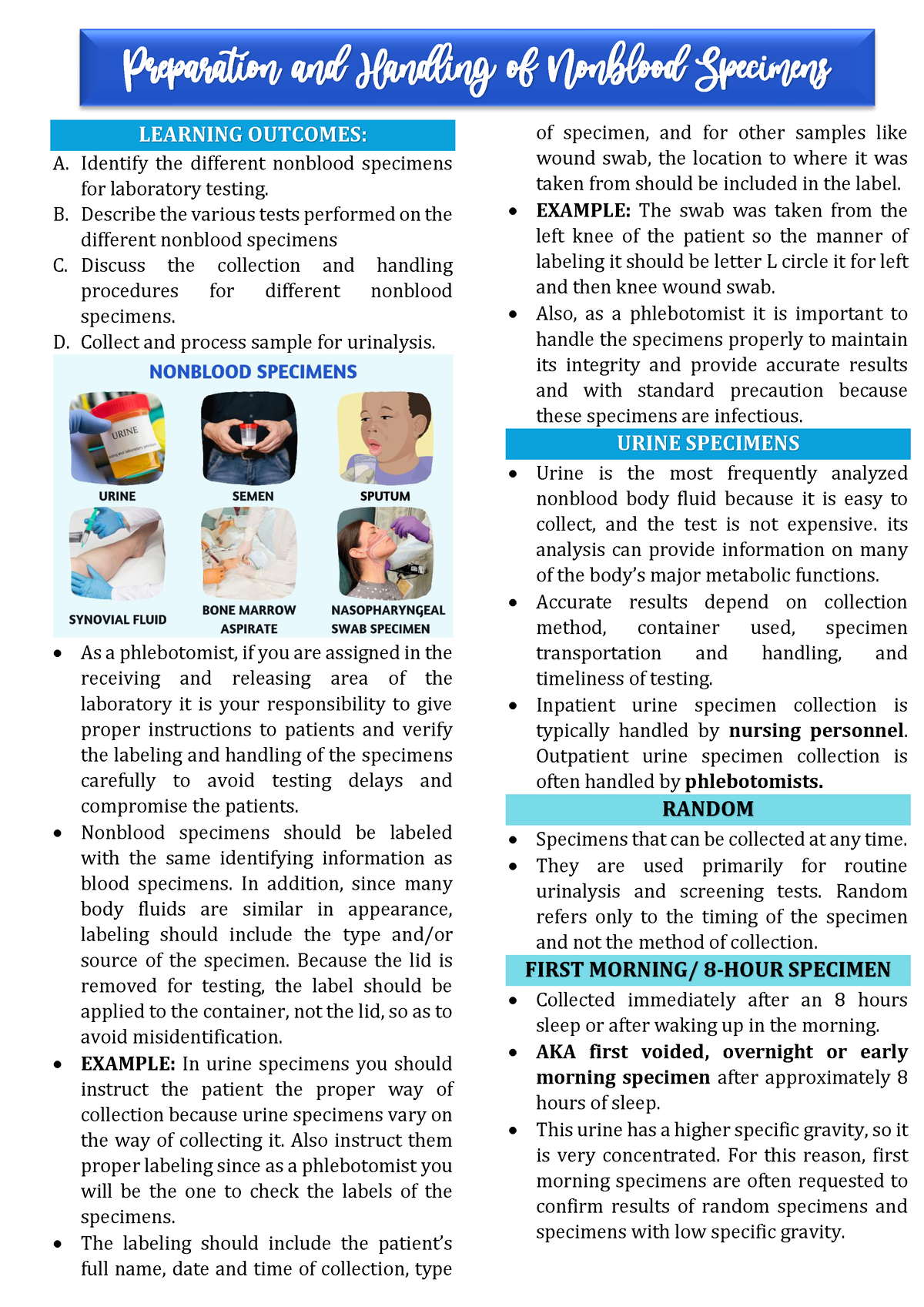 2-preparation-and-handling-of-nonblood-specimens-learning-outcomes-a