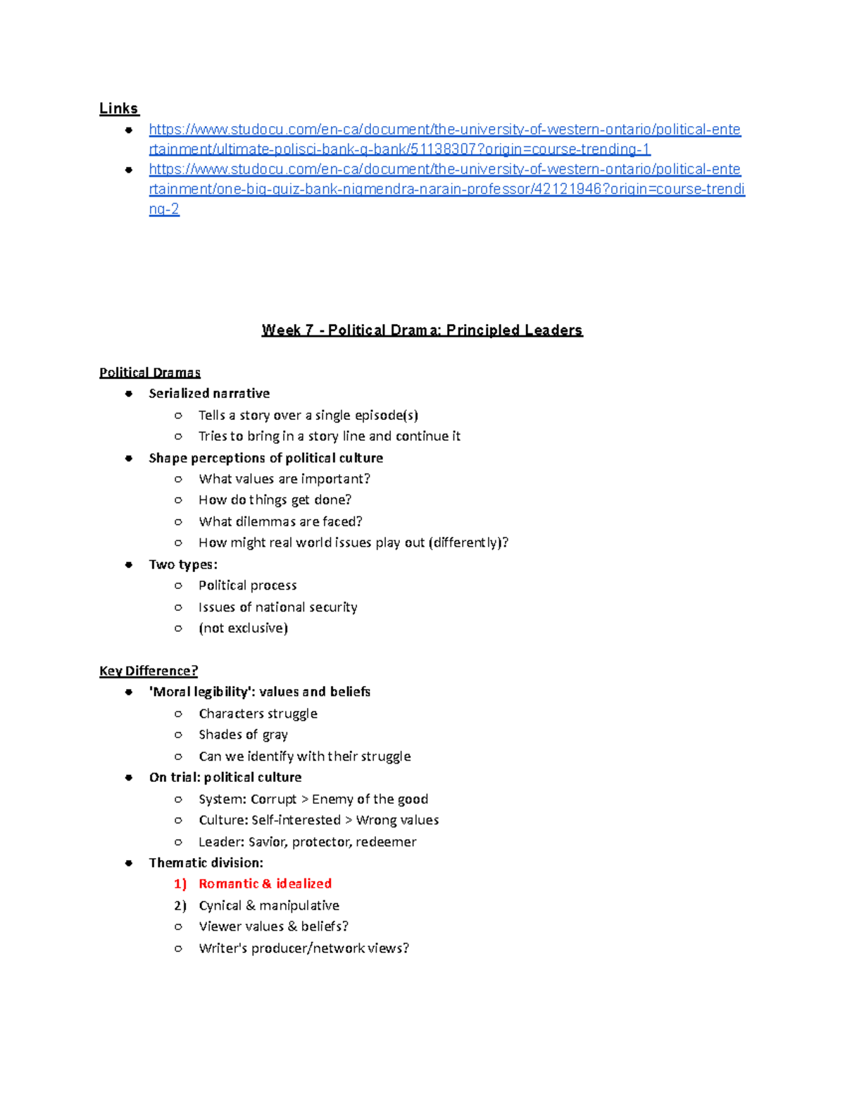 Poli Sci 2144 final notes - Links - Studocu