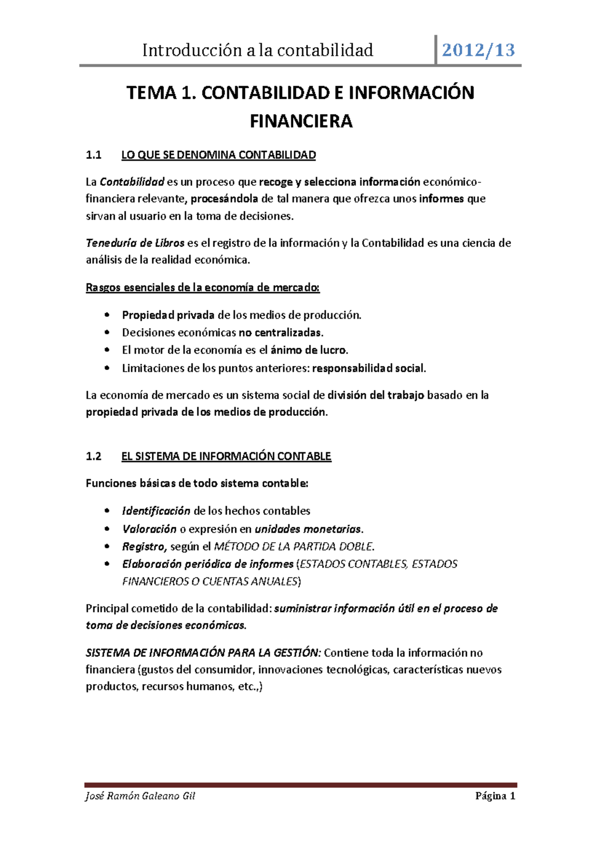 Apuntes Fundamentos Contabilidad 1º Grado Economía-UNED - TEMA 1 ...