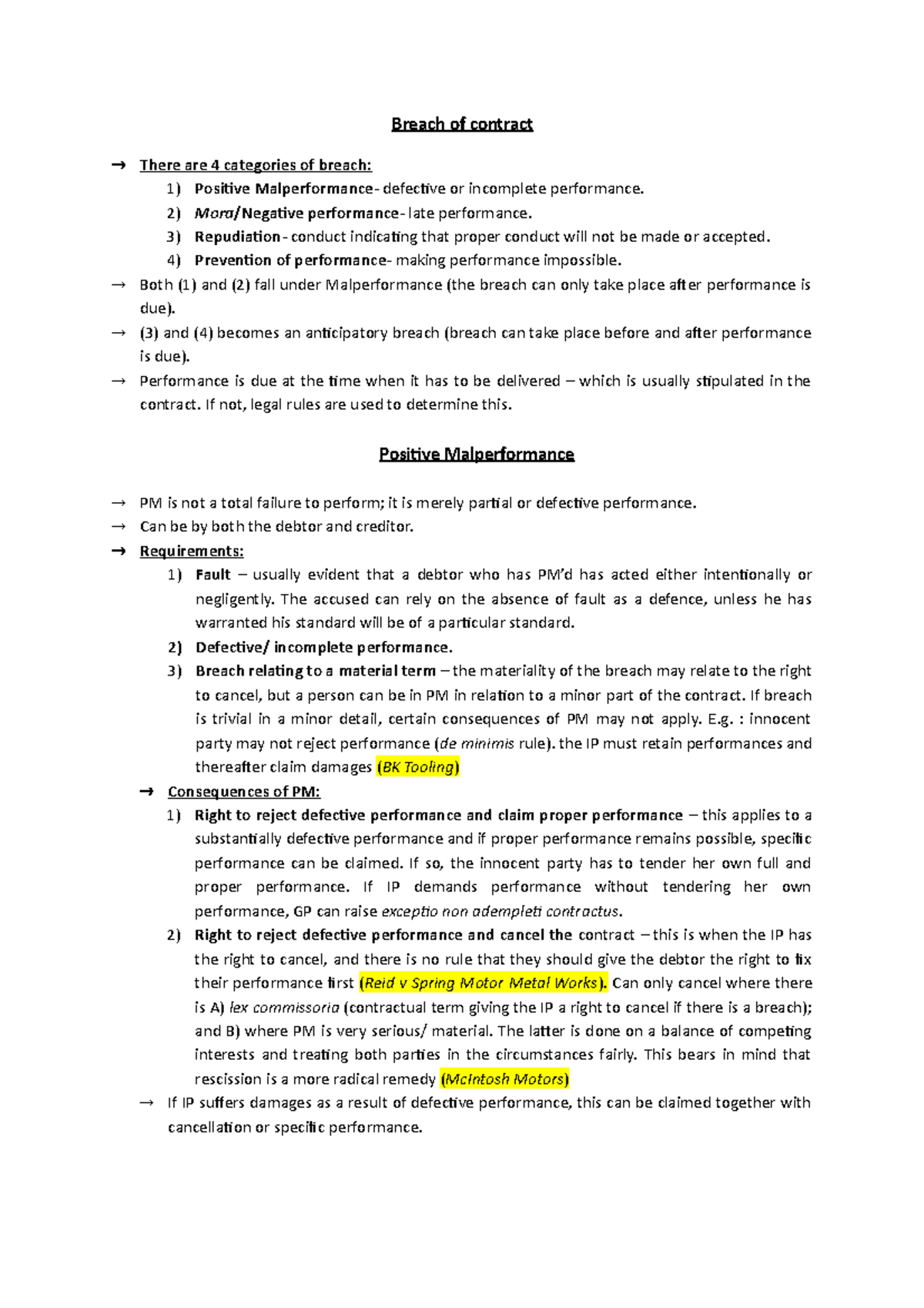 Breach Of Contract Breach Of Contract There Are 4 Categories Of   Thumb 1200 1698 