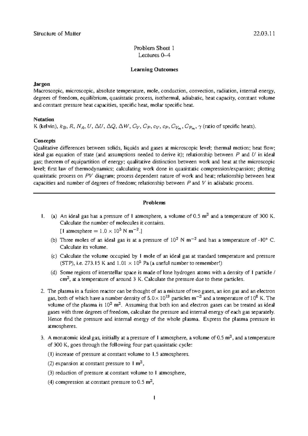 2010-2011-structure-of-matter-problem-sheet-1-structure-of-matter-22