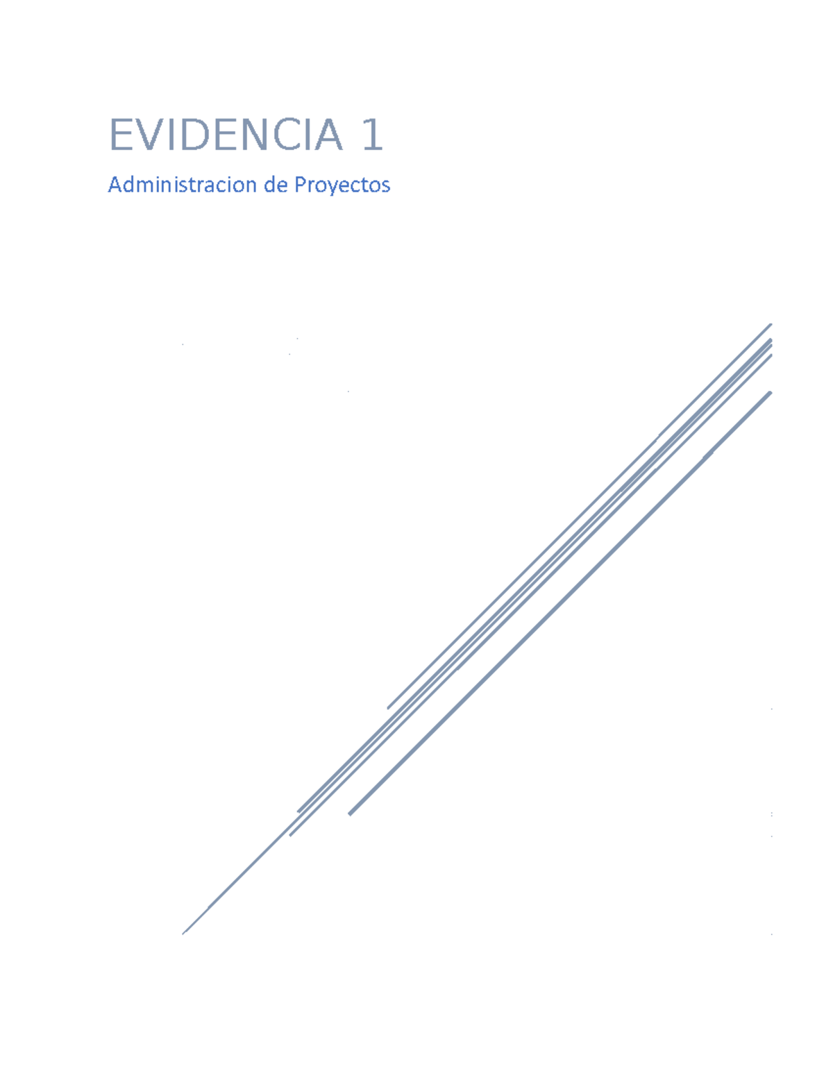 Evidencia 1 Admin Proyectos 2732763 - EVIDENCIA 1 Administracion de ...