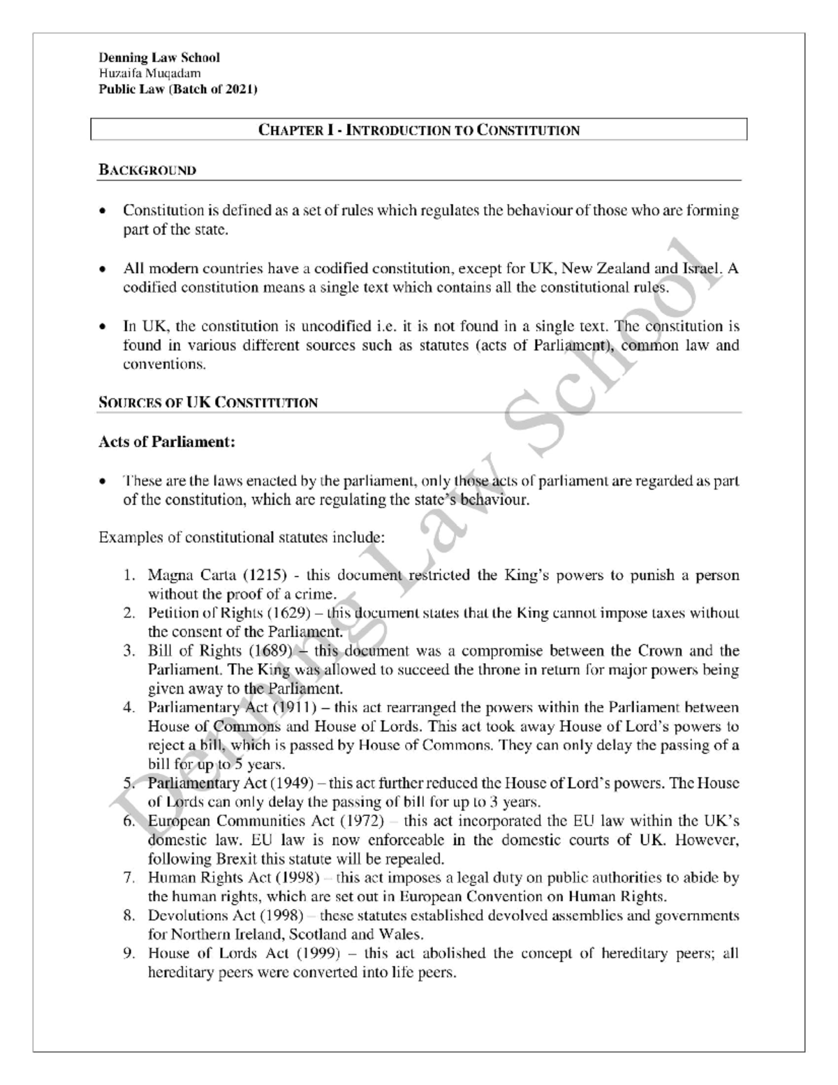 UK constitution Answers Public Law Studocu