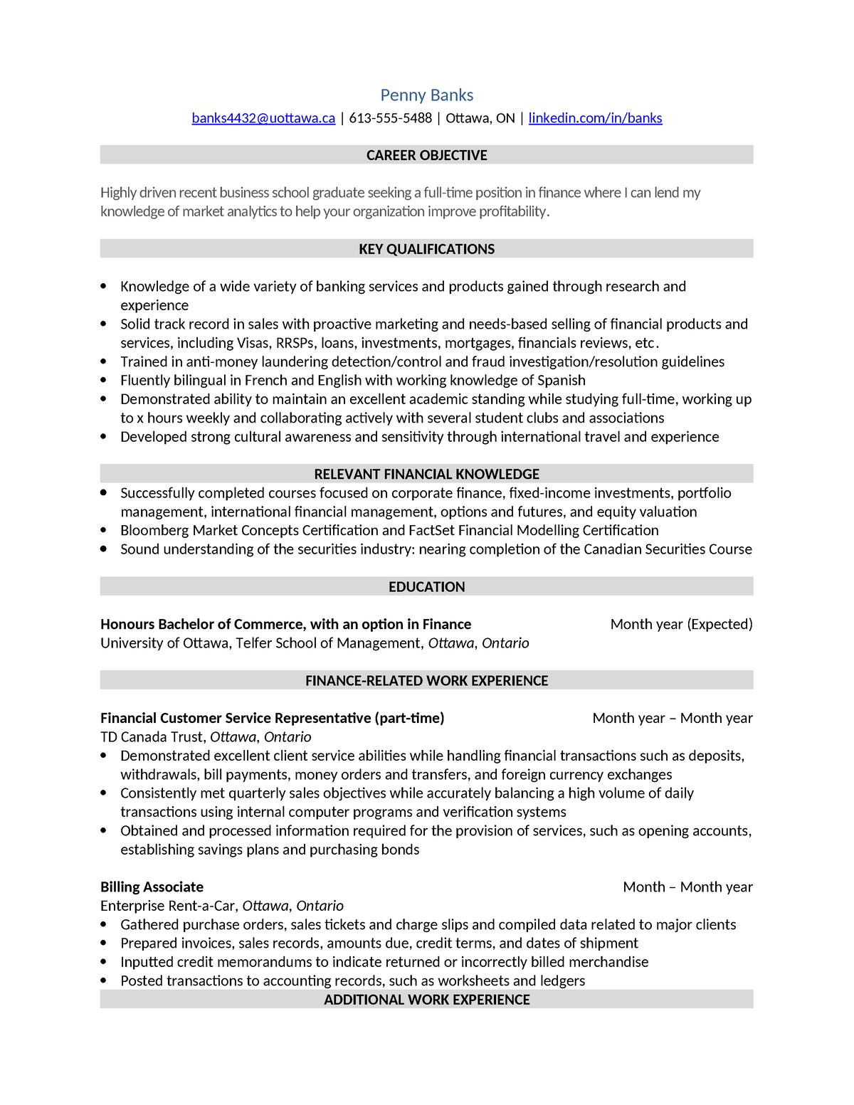 Resume-Template EN - Penny Banks banks4432@uottawa | 613-555-5488 ...