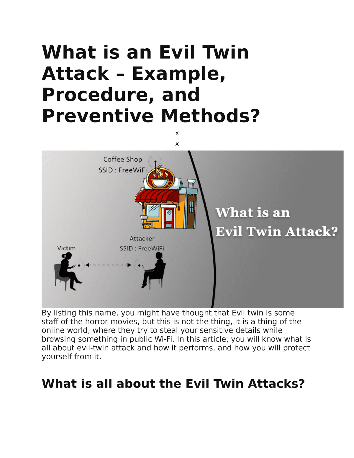 What is an Evil Twin Attack - What is an Evil Twin Attack – Example ...