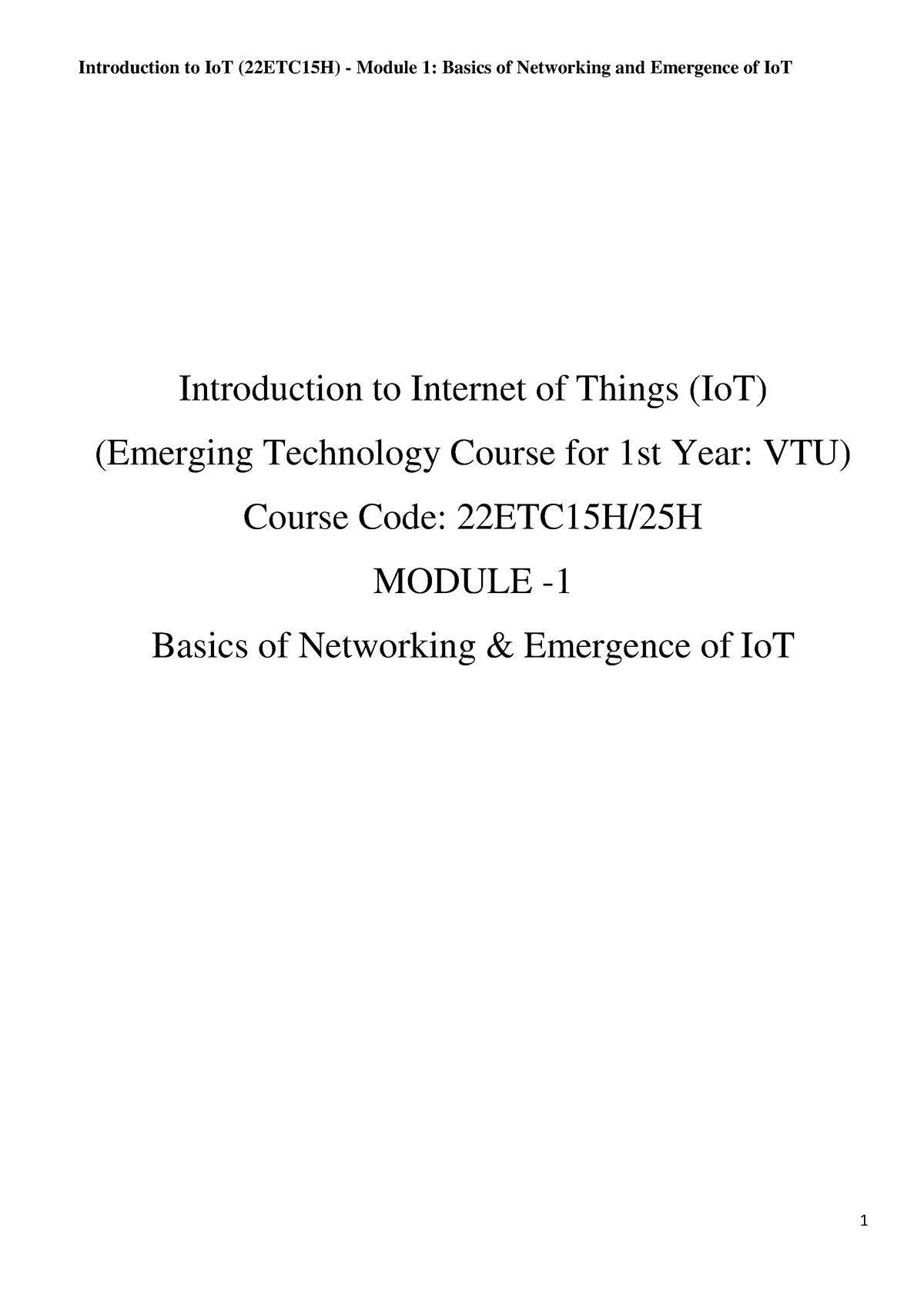 Module-1 Io T Notes - This Is Module 1 Iot Nptes In VTU - Introduction ...