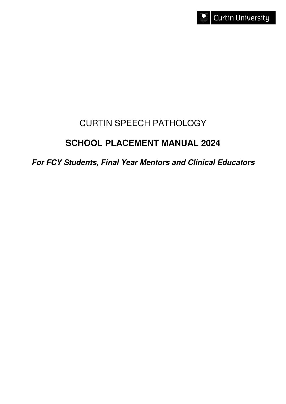 2024 School Placement Manual CURTIN SPEECH PATHOLOGY SCHOOL PLACEMENT   Thumb 1200 1697 