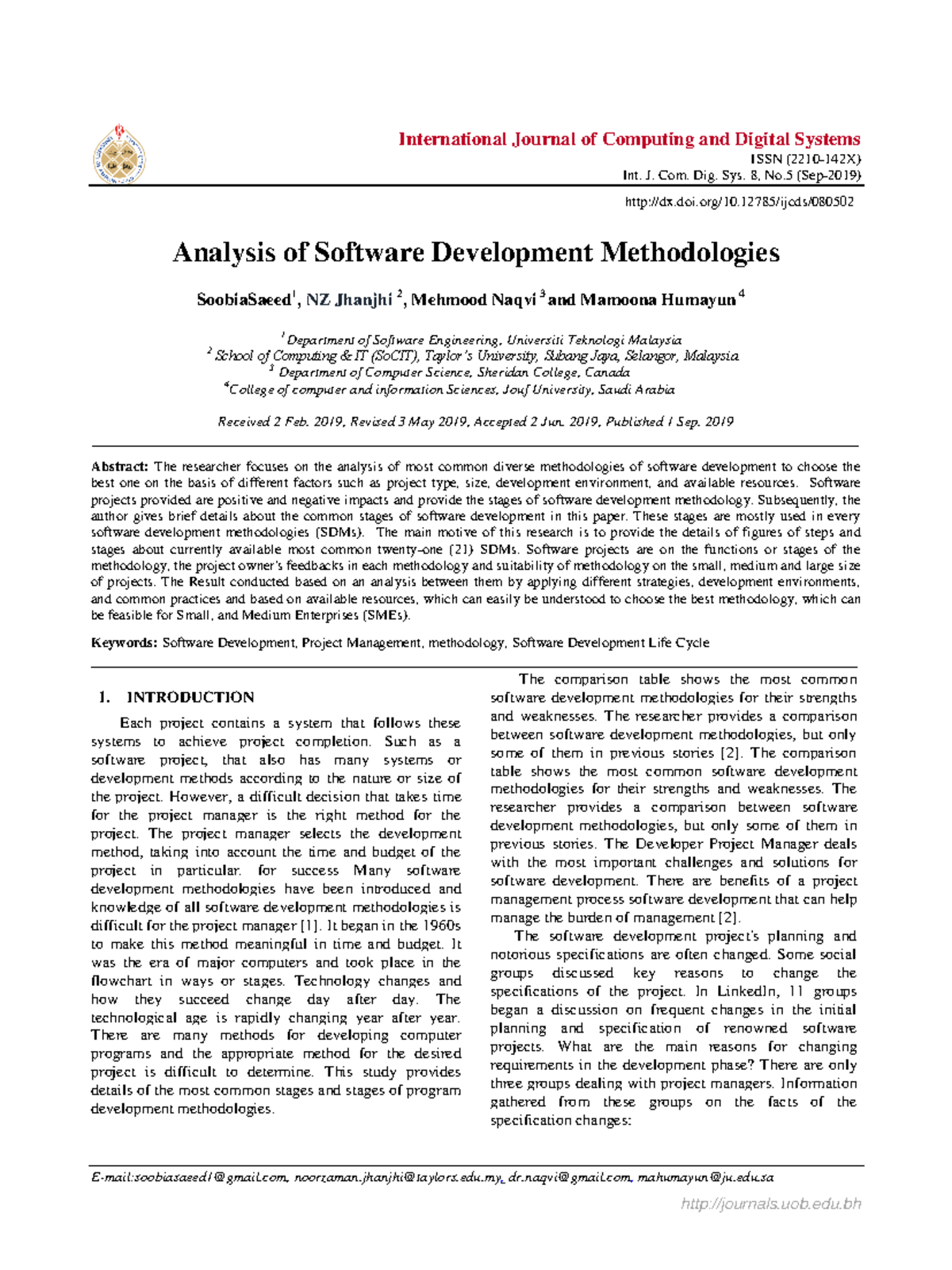 Paper 2 - International Journal of Computing and Digital Systems ISSN ...