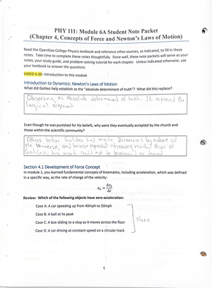Module+00+Student+Note+Packet-+Chapter+1-+Introduction - PHY 111 ...