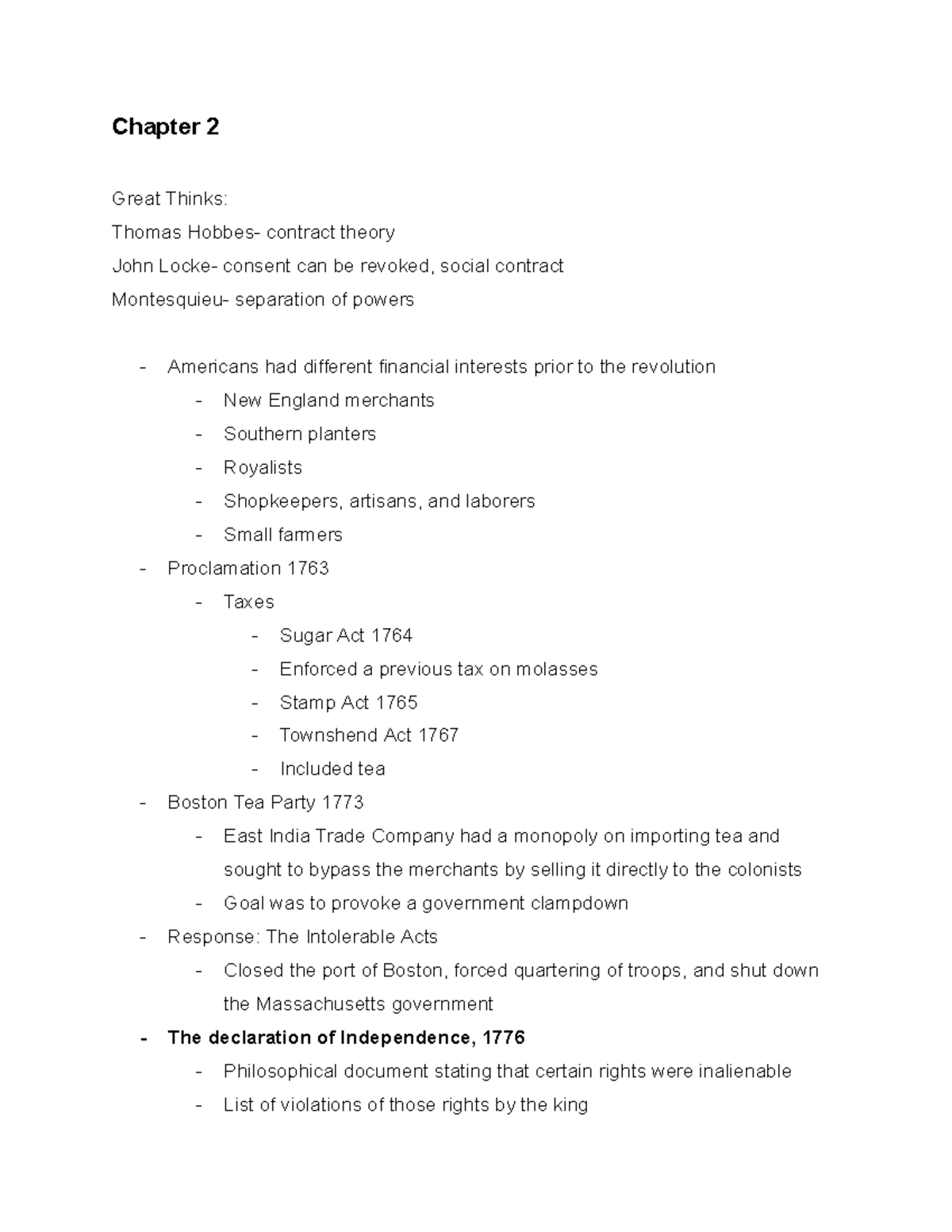 US Gov Chapter 2 Lecture Notes For Quiz And Exams Chapter 2 Great 