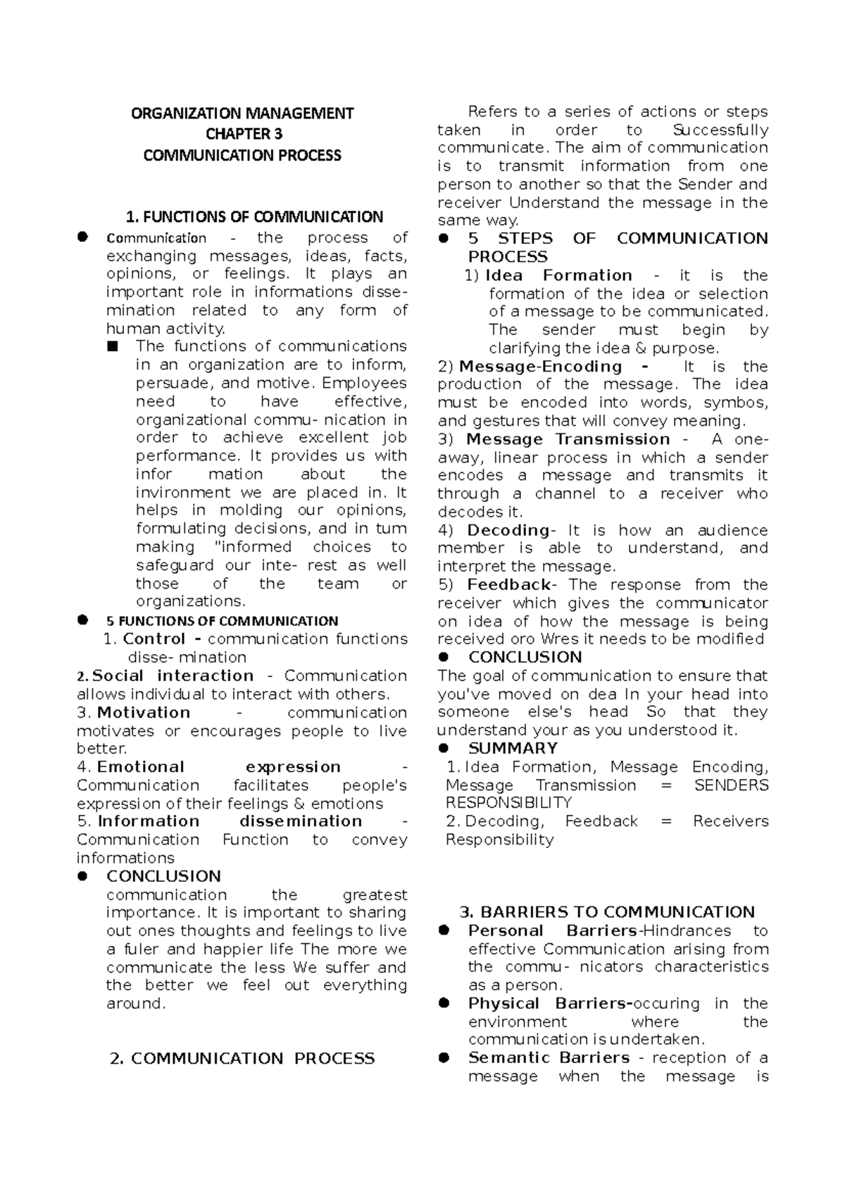 Organization- Management - ORGANIZATION MANAGEMENT CHAPTER 3 ...