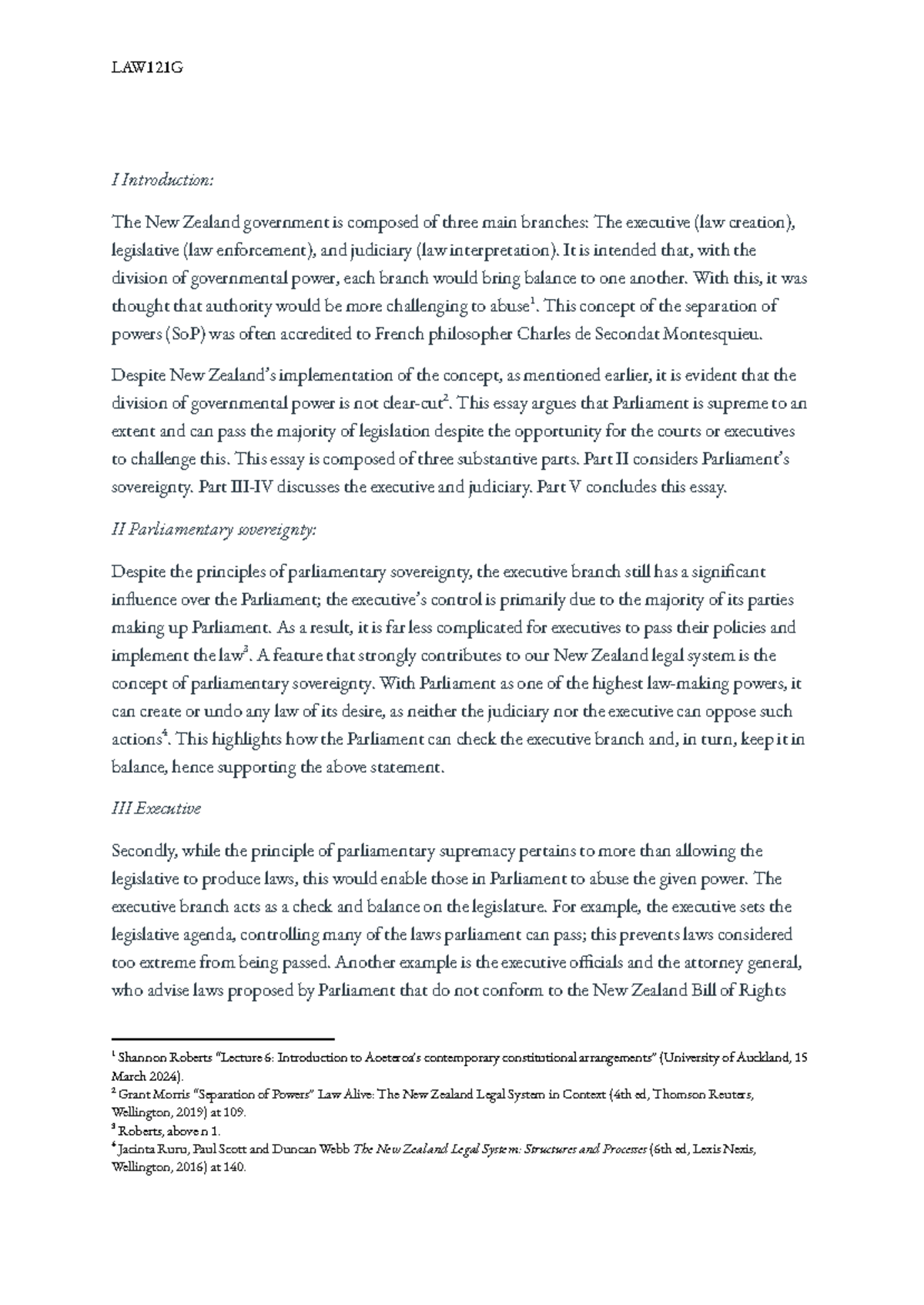 LAW121G Essay (Law and Society) - LAW121G I Introduction: The New ...