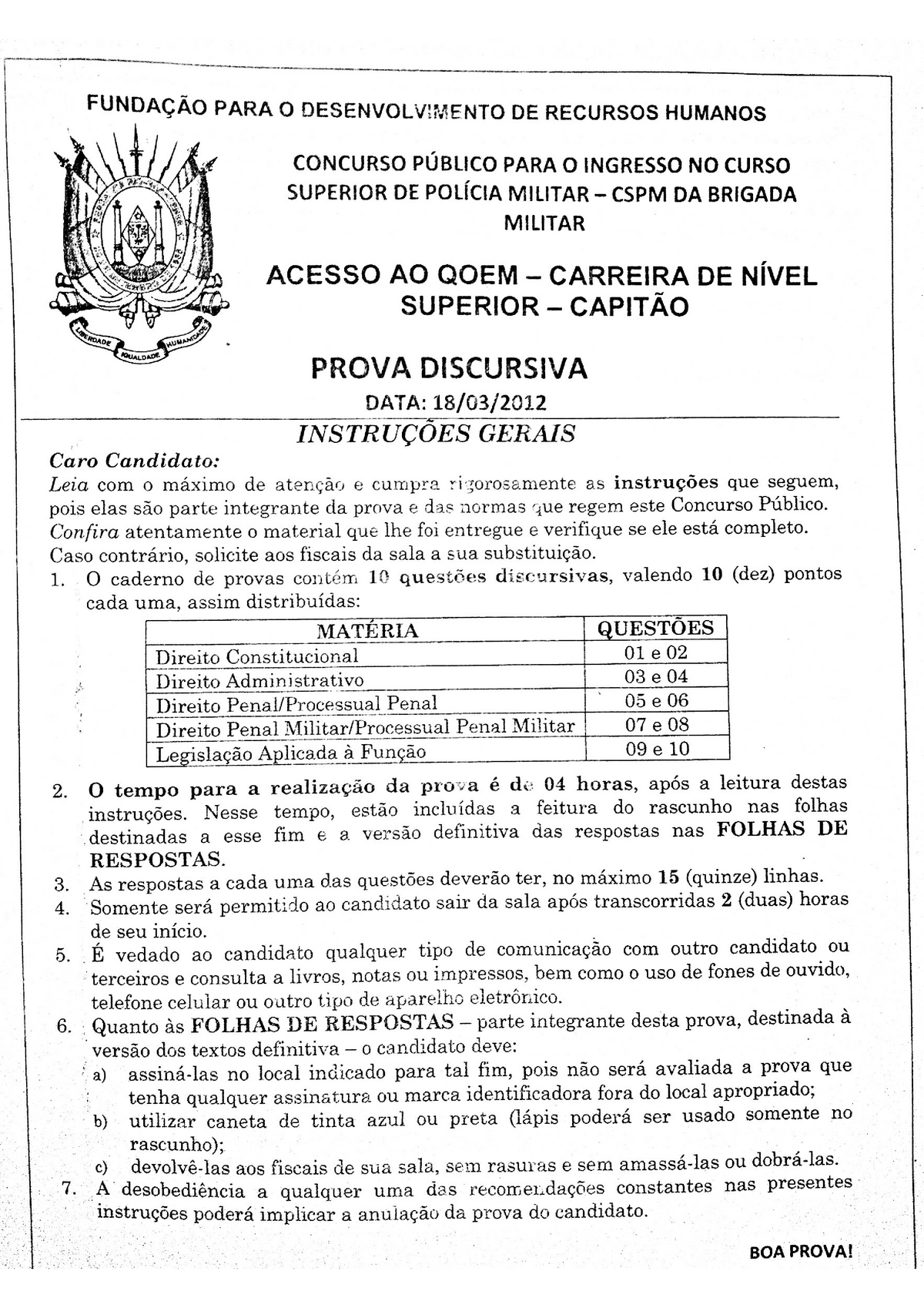 Prova CSPM - 32º Exame Da OAB. Direito Civil. Adaptado.Paulo Castro E ...