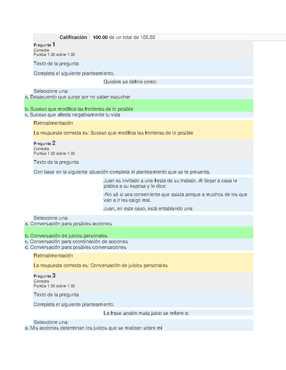 LA Escucha Activa Y Comunicacion Efectiva - Calificación 100 De Un ...