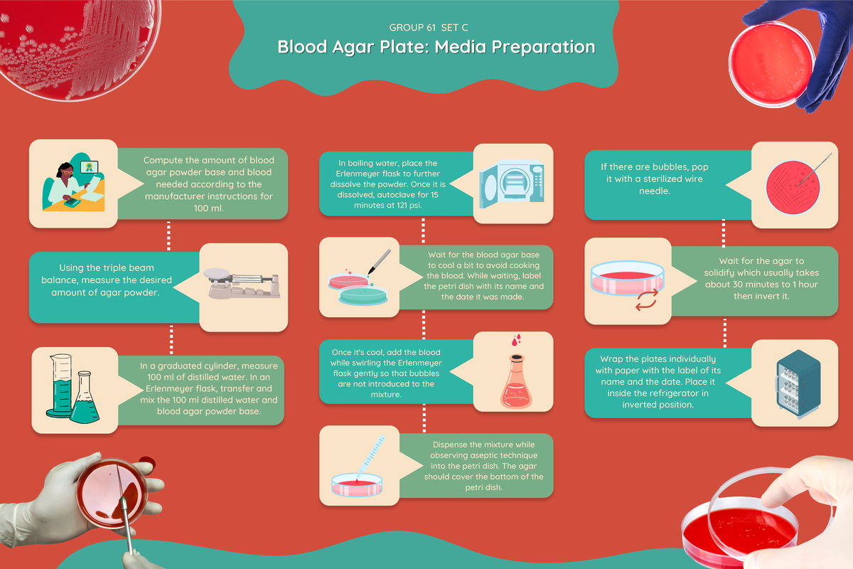 61 – Culture Media Preparation - Compute the amount of blood agar ...