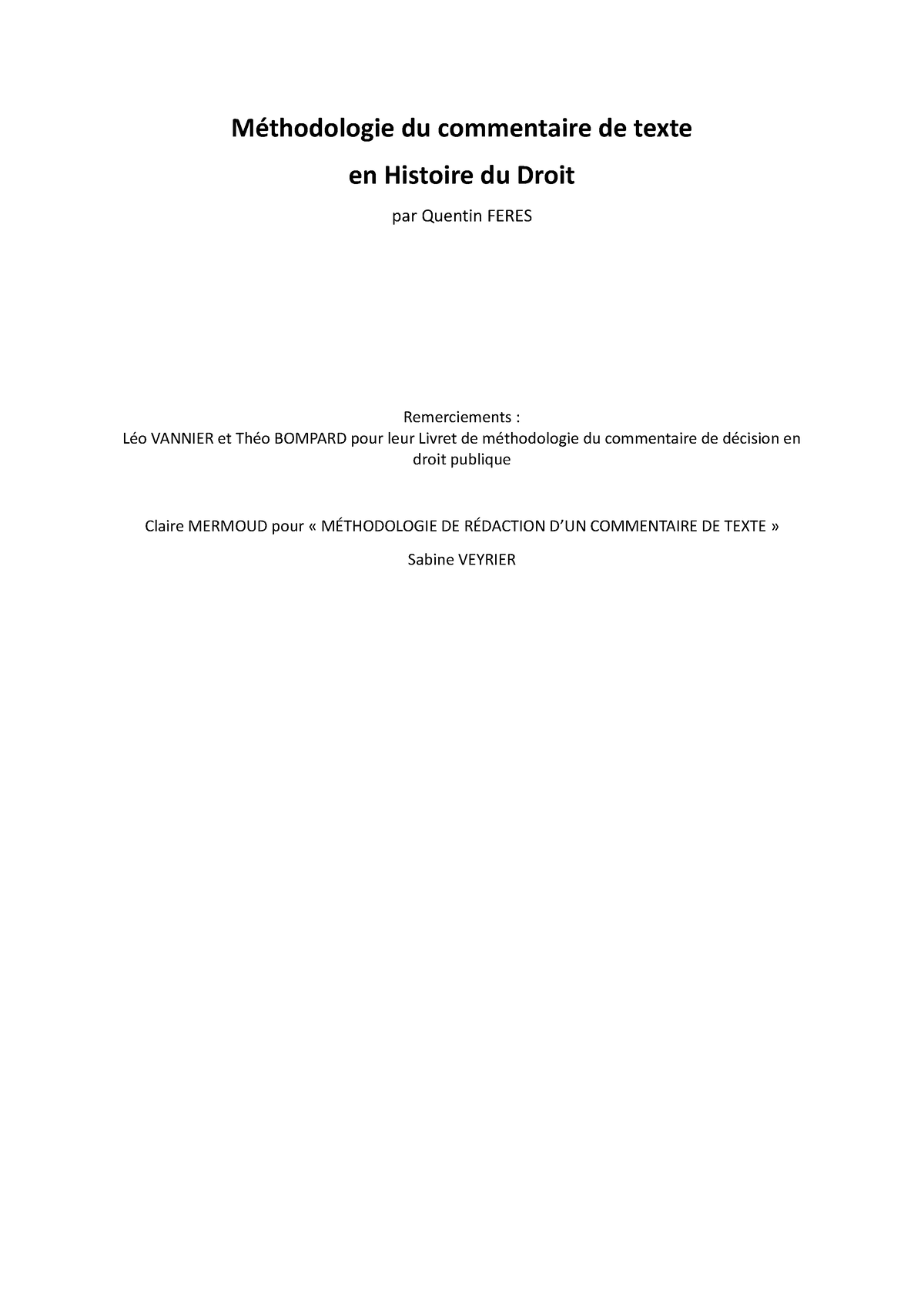 Méthodologie Du Commentaire De Texte - Méthodologie Du Commentaire De ...