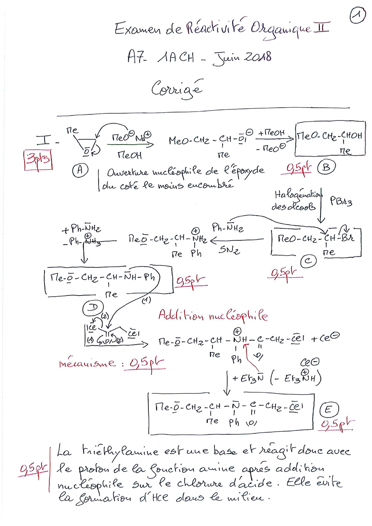 Corrig‚ Examen Juin 2018 - Chimie - Studocu