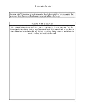 Plot Structure Practice - Plot Structure Practice Choose three “new ...