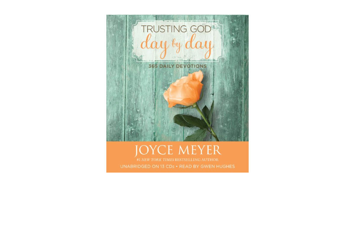 Download PDF Trusting God Day By Day 365 Daily Devotions Full - Studocu