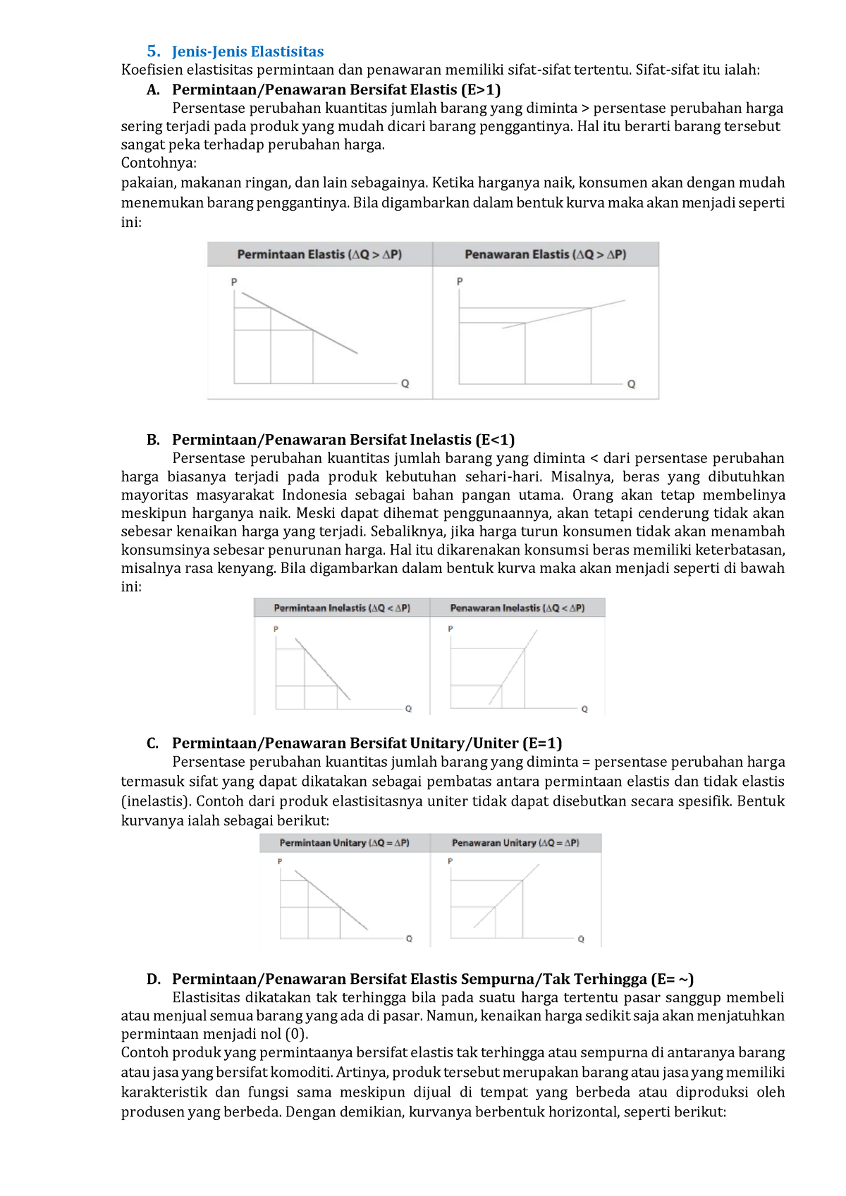 Permintaan Rinci-8 - Tugas - 5. Jenis-Jenis Elastisitas Koefisien ...