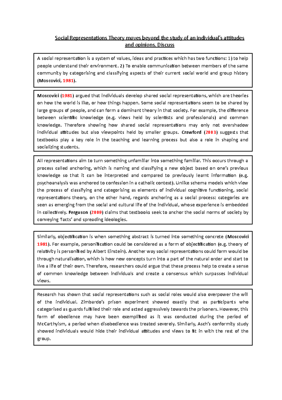 social representations essays in social psychology