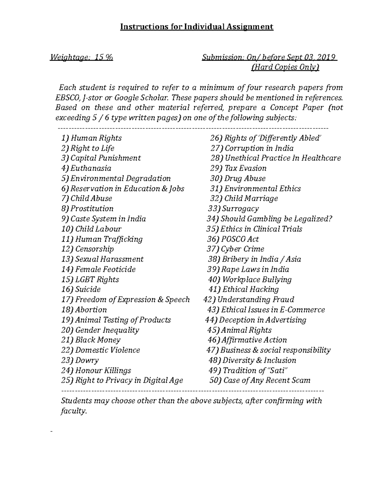 Ind Assignment 1 - Ind - Instructions for Individual Assignment ...