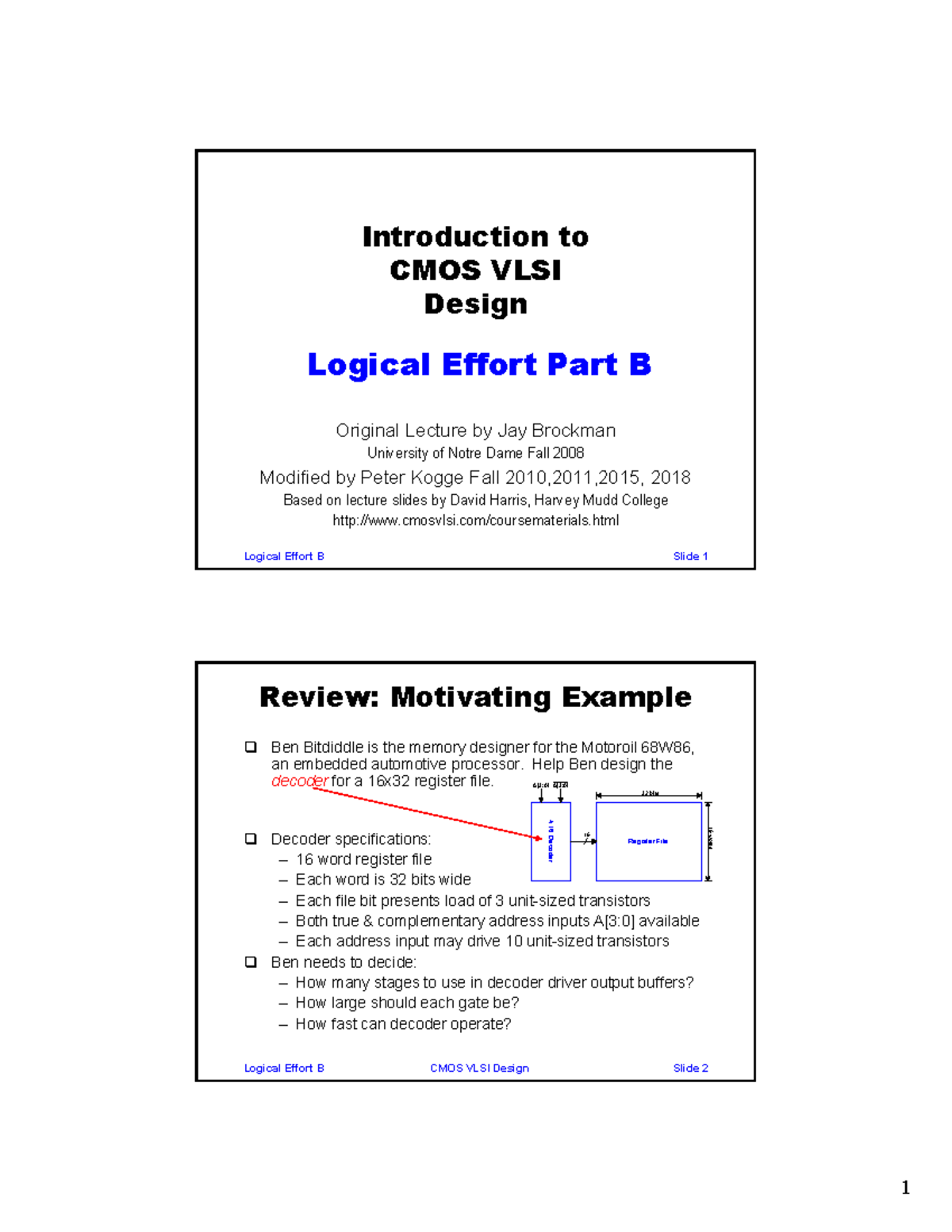 Logical-Effort-B - Lecture Notes 2 - Introduction To CMOS VLSI Design ...